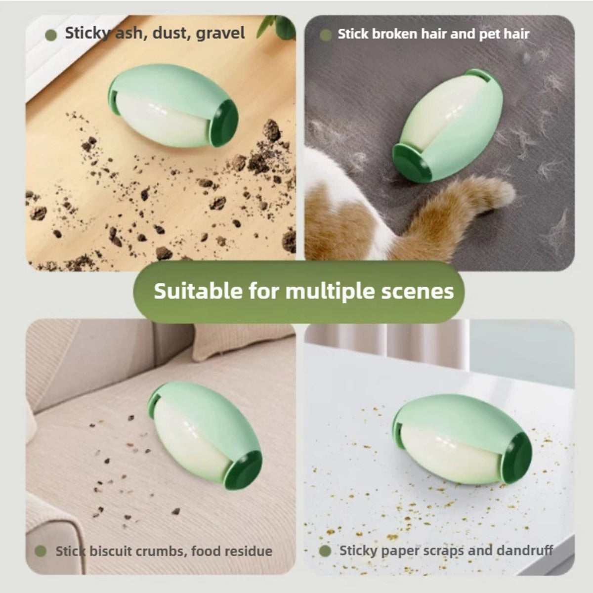 Reusable Lint Rollers for Pet Hair - Washable Sticky Roller for Clothing, Portable Lint Roller for Home and Travel, Super Sticky Lint Roller Ball for Plush Hair and Dust
