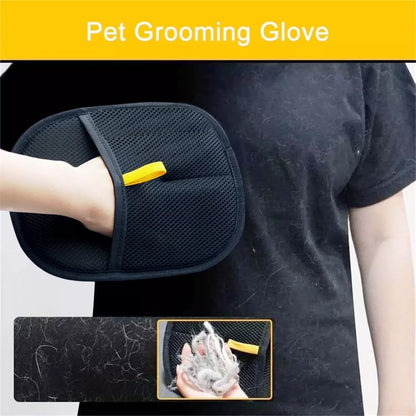 Summercome Double Sided Grooming Glove for Pets, Pet Hair Remover Gloves for Dogs & Cats, Reusable Pet Hair Remover Glove for Washing, Deshedding, Grooming, 1Pack