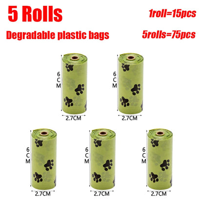 Portable Dog Waste Management Tool with Built-In Garbage Bag - Handheld, No-Touch Pooper Scooper for Outdoor Use